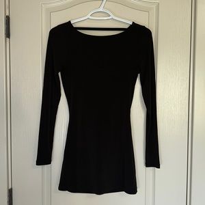 GUESS long sleeve open back shirt